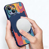 Silicone Graffiti Smile Magnetic Case for iPhone
