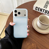 Shockproof Matte Transparent Solid Color TPU Case For iPhone