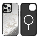 Mother-of-pearl style mirror-finish phone case For iPhone