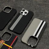 Relief Carbon Fiber Magnetic Case for iPhone