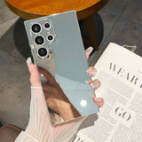 Electroplated mirror shockproof case For Samsung