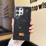Luxury Flashing Swan Shockproof and Anti Drop Back Phone Case for Samsung