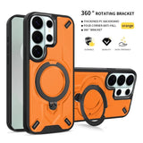 Magnetic Wireless Charge Mecha Shockproof Cover For Samsung