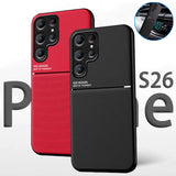 Leather Frosted Magnetic Phone Case For Samsung