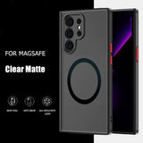 Magnetic Skin-Friendly Frosted Drop-Proof Full-Coverage Case for Samsung