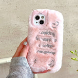 Cute Plush Bow Cartoon Cloud Shatter-Proof Phone Case for IPhone