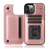 Luxury Retro Wallet Leather Case For iPhone