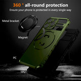Luxury Shockproof Armor Magnetic Case For iPhone