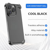 Luxury Aluminum Irregular Aromatherapy Bare Metal Feel Resistant to Falling Case For Iphone