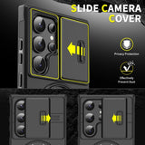Magnetic 360° Rotate Bracket Slide Camera Case for Samsung
