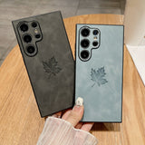 New Maple Leaf Leather Phone Case for Samsung
