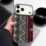Vintage Totem Leather Texture TPU Case For iPhone