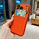 Luxury Card Holder with Stand and Shockproof Phone Case For iPhone