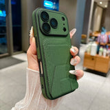 Luxury Card Holder with Stand and Shockproof Phone Case For iPhone