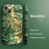 Flowing Water Brings Wealth fingerprint-resistant Case For iPhone
