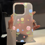 Transparent Matte Shockproof  Soft  Case For iPhone