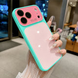 Stylish color-blocked protective case for iPhone