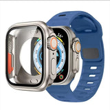 Silicone Band + Protective Case For Apple Watch