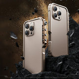 New Mechanical Aluminum Alloy Frame Metal Bumper Case For iPhone