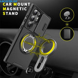 Magnetic 360° Rotate Bracket Slide Camera Case for Samsung