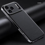 Luxury Leather Full Lens Protection Case for iPhone