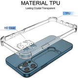 Thick Shockproof Silicone Clear Transparent Soft Phone Case for iPhone