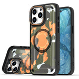 Camouflage Magnetic Lens invisible bracket Case for iPhone