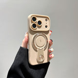 Full-Cover Magnetic Stand holder Design Case For iPhone