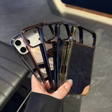 Luxury Electroplated Shockproof Makeup Mirror Phone Case For iPhone