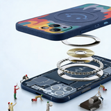 Silicone Graffiti Smile Magnetic Case for iPhone