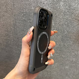 Magnetic Translucent Shockproof Wireless Charging Case for iPhone