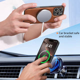 Magnetic PU Leather Case For iPhone