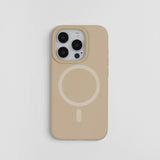 Advanced Simple Magnetic Liquid Silicone Case for iPhone