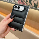 Fashion Puffer Down Jacket Airbag Shockproof Bumper Case For iPhone Duo