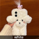 3D Dog Fluffy Phone Soft Case for IPhone