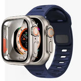 Silicone Band + Protective Case For Apple Watch