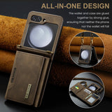 Flip Wallet Card Holder Cover With Lanyard For Samsung Z Flip