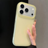Shockproof Matte Transparent Solid Color TPU Case For iPhone