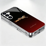 Luxury Black-Red Cheetah Shockproof Phone Case For Samsung