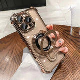 Shockproof Stand Magnetic Case For iPhone