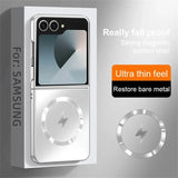 Luxury Matte Frosted AG Magnetic Phone Case For Samsung Z Flip
