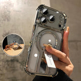 Electroplated 360° rotating stand Case For iPhone