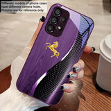 Wood grain Golden Horse Case for Samsung