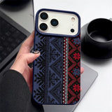 Vintage Totem Leather Texture TPU Case For iPhone