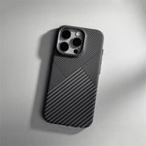 Relief Carbon Fiber Magnetic Case for iPhone