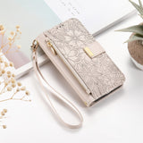 Crossbody Flip Leather Women Girls Wallet Card Holder  Case For iPhone