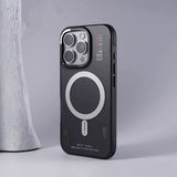Frosted magnetic semi-transparent anti-fingerprint Case for iPhone