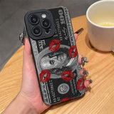 Black Dollars Banknote Design Silicone Case  for IPhone