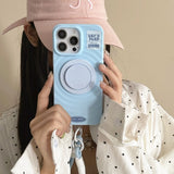Magnetic Lanyard Holder Anti Fall Case for iPhone
