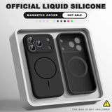 Official Liquid Silicone Magnetic Phone Case For iPhone